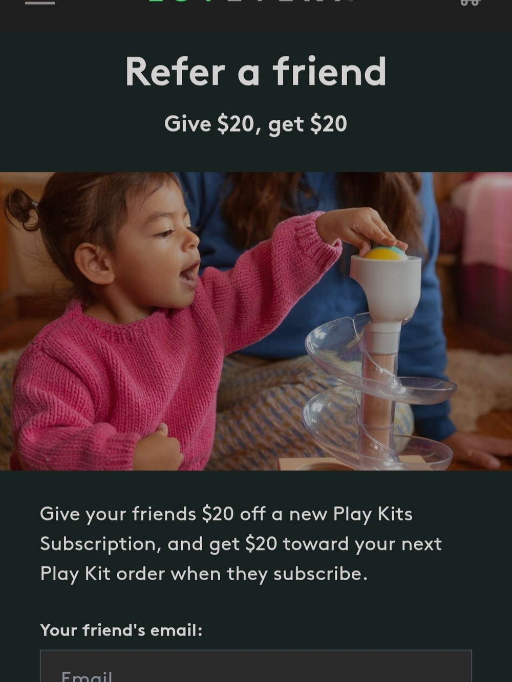 Lovevery Subscription Referral